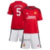 Camisola + Calções Manchester United Maguire 5 Criança Equipamento 1ª 23/24